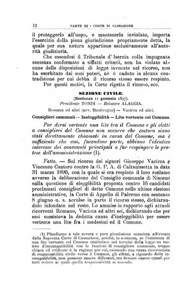 La giustizia amministrativa raccolta di decisioni e pareri del Consiglio di Stato, decisioni della Corte dei conti, sentenze della Cassazione di Roma, e decisioni delle Giunte provinciali amministrative