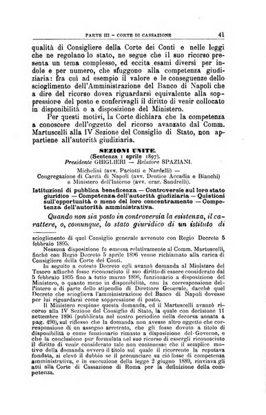 La giustizia amministrativa raccolta di decisioni e pareri del Consiglio di Stato, decisioni della Corte dei conti, sentenze della Cassazione di Roma, e decisioni delle Giunte provinciali amministrative