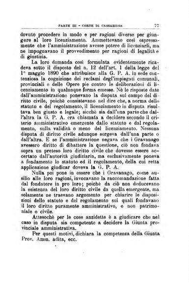 La giustizia amministrativa raccolta di decisioni e pareri del Consiglio di Stato, decisioni della Corte dei conti, sentenze della Cassazione di Roma, e decisioni delle Giunte provinciali amministrative