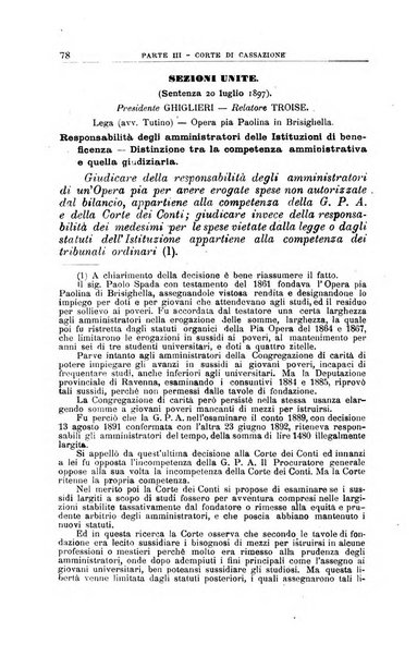 La giustizia amministrativa raccolta di decisioni e pareri del Consiglio di Stato, decisioni della Corte dei conti, sentenze della Cassazione di Roma, e decisioni delle Giunte provinciali amministrative