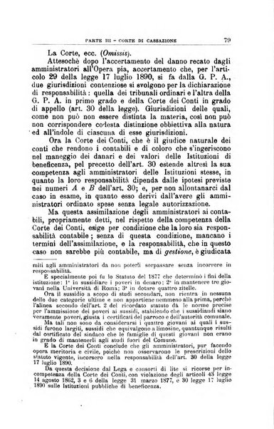 La giustizia amministrativa raccolta di decisioni e pareri del Consiglio di Stato, decisioni della Corte dei conti, sentenze della Cassazione di Roma, e decisioni delle Giunte provinciali amministrative