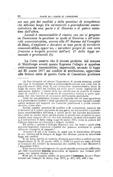 La giustizia amministrativa raccolta di decisioni e pareri del Consiglio di Stato, decisioni della Corte dei conti, sentenze della Cassazione di Roma, e decisioni delle Giunte provinciali amministrative