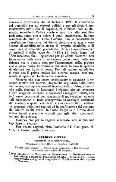 La giustizia amministrativa raccolta di decisioni e pareri del Consiglio di Stato, decisioni della Corte dei conti, sentenze della Cassazione di Roma, e decisioni delle Giunte provinciali amministrative