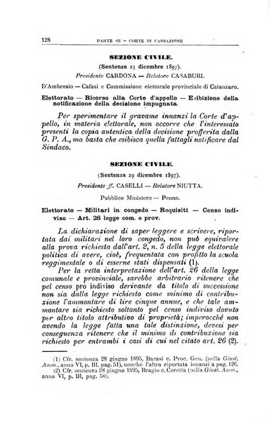 La giustizia amministrativa raccolta di decisioni e pareri del Consiglio di Stato, decisioni della Corte dei conti, sentenze della Cassazione di Roma, e decisioni delle Giunte provinciali amministrative