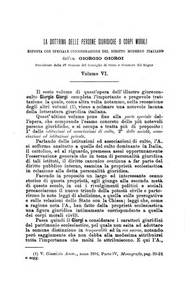 La giustizia amministrativa raccolta di decisioni e pareri del Consiglio di Stato, decisioni della Corte dei conti, sentenze della Cassazione di Roma, e decisioni delle Giunte provinciali amministrative