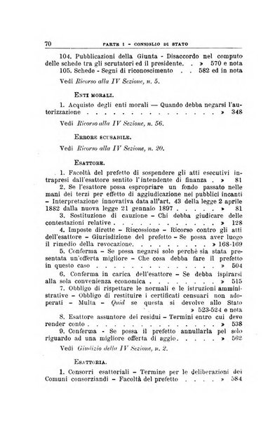 La giustizia amministrativa raccolta di decisioni e pareri del Consiglio di Stato, decisioni della Corte dei conti, sentenze della Cassazione di Roma, e decisioni delle Giunte provinciali amministrative