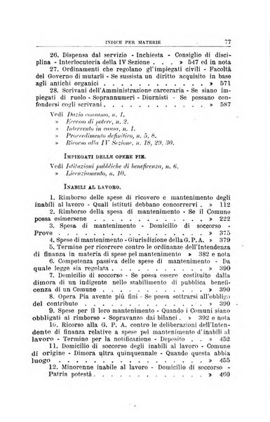 La giustizia amministrativa raccolta di decisioni e pareri del Consiglio di Stato, decisioni della Corte dei conti, sentenze della Cassazione di Roma, e decisioni delle Giunte provinciali amministrative