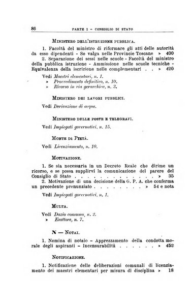 La giustizia amministrativa raccolta di decisioni e pareri del Consiglio di Stato, decisioni della Corte dei conti, sentenze della Cassazione di Roma, e decisioni delle Giunte provinciali amministrative