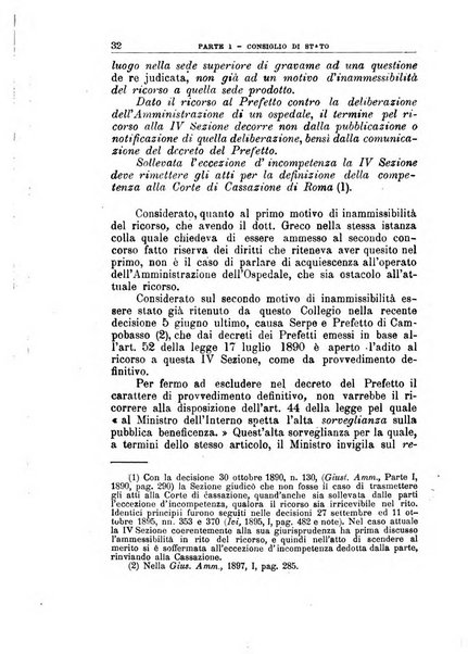 La giustizia amministrativa raccolta di decisioni e pareri del Consiglio di Stato, decisioni della Corte dei conti, sentenze della Cassazione di Roma, e decisioni delle Giunte provinciali amministrative