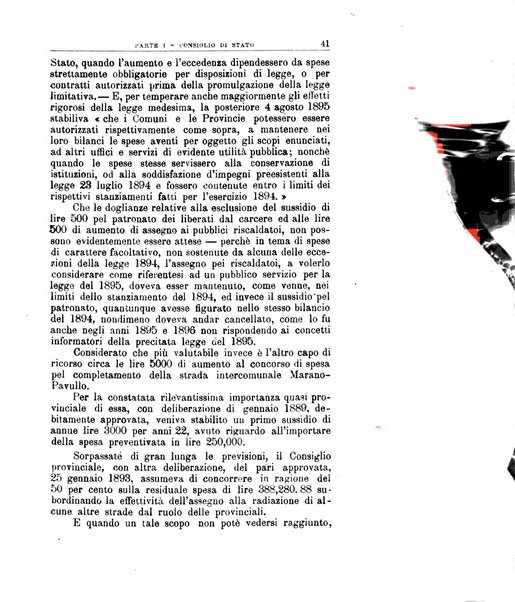 La giustizia amministrativa raccolta di decisioni e pareri del Consiglio di Stato, decisioni della Corte dei conti, sentenze della Cassazione di Roma, e decisioni delle Giunte provinciali amministrative