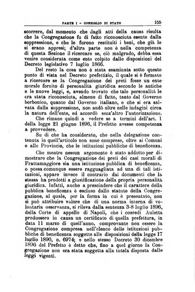 La giustizia amministrativa raccolta di decisioni e pareri del Consiglio di Stato, decisioni della Corte dei conti, sentenze della Cassazione di Roma, e decisioni delle Giunte provinciali amministrative