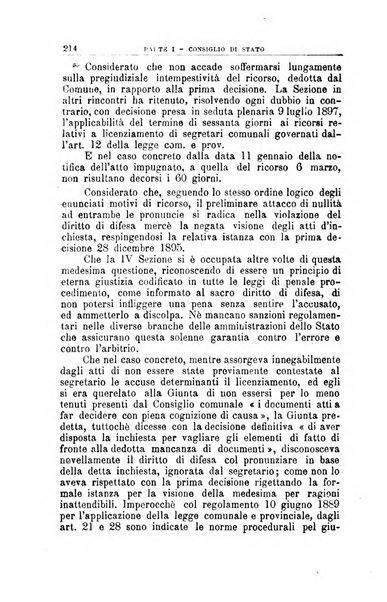 La giustizia amministrativa raccolta di decisioni e pareri del Consiglio di Stato, decisioni della Corte dei conti, sentenze della Cassazione di Roma, e decisioni delle Giunte provinciali amministrative