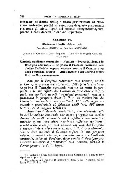 La giustizia amministrativa raccolta di decisioni e pareri del Consiglio di Stato, decisioni della Corte dei conti, sentenze della Cassazione di Roma, e decisioni delle Giunte provinciali amministrative