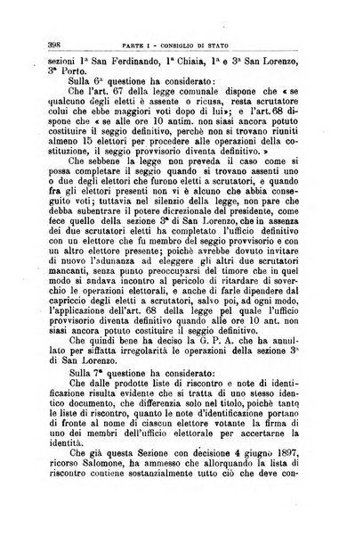 La giustizia amministrativa raccolta di decisioni e pareri del Consiglio di Stato, decisioni della Corte dei conti, sentenze della Cassazione di Roma, e decisioni delle Giunte provinciali amministrative