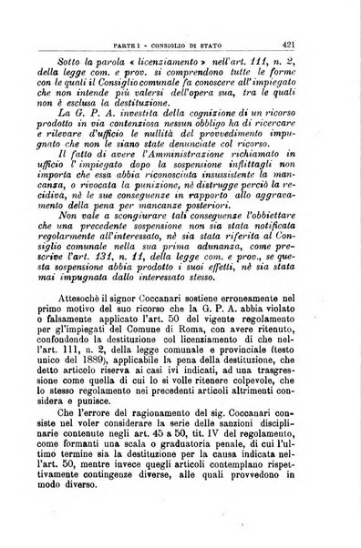 La giustizia amministrativa raccolta di decisioni e pareri del Consiglio di Stato, decisioni della Corte dei conti, sentenze della Cassazione di Roma, e decisioni delle Giunte provinciali amministrative