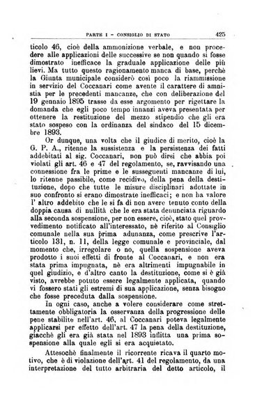 La giustizia amministrativa raccolta di decisioni e pareri del Consiglio di Stato, decisioni della Corte dei conti, sentenze della Cassazione di Roma, e decisioni delle Giunte provinciali amministrative