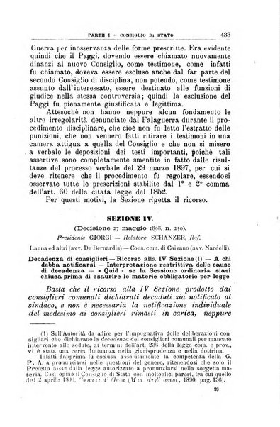 La giustizia amministrativa raccolta di decisioni e pareri del Consiglio di Stato, decisioni della Corte dei conti, sentenze della Cassazione di Roma, e decisioni delle Giunte provinciali amministrative