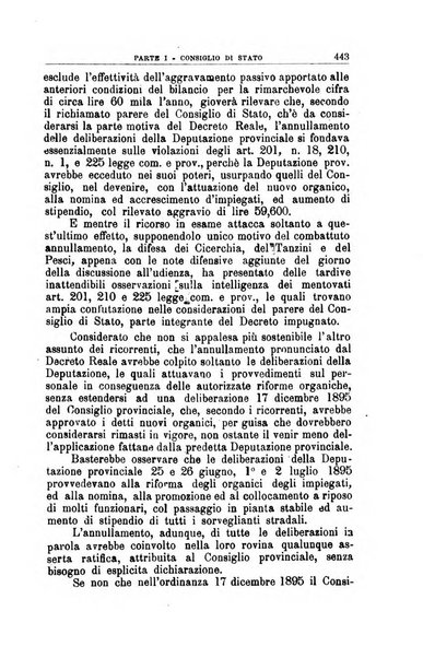 La giustizia amministrativa raccolta di decisioni e pareri del Consiglio di Stato, decisioni della Corte dei conti, sentenze della Cassazione di Roma, e decisioni delle Giunte provinciali amministrative