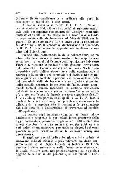 La giustizia amministrativa raccolta di decisioni e pareri del Consiglio di Stato, decisioni della Corte dei conti, sentenze della Cassazione di Roma, e decisioni delle Giunte provinciali amministrative