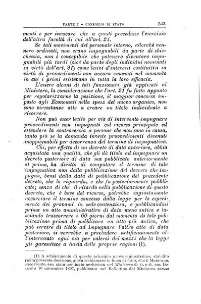 La giustizia amministrativa raccolta di decisioni e pareri del Consiglio di Stato, decisioni della Corte dei conti, sentenze della Cassazione di Roma, e decisioni delle Giunte provinciali amministrative