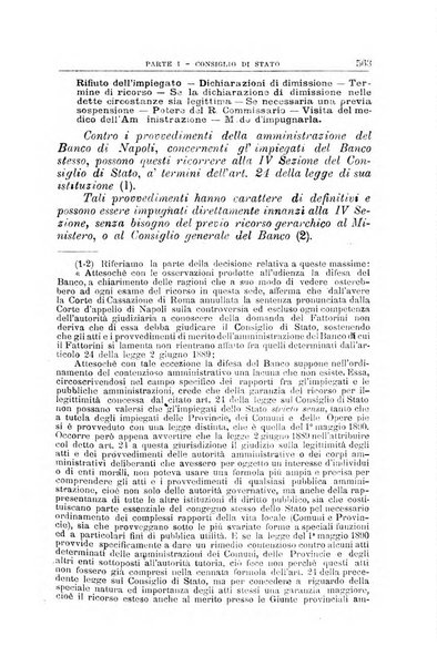 La giustizia amministrativa raccolta di decisioni e pareri del Consiglio di Stato, decisioni della Corte dei conti, sentenze della Cassazione di Roma, e decisioni delle Giunte provinciali amministrative