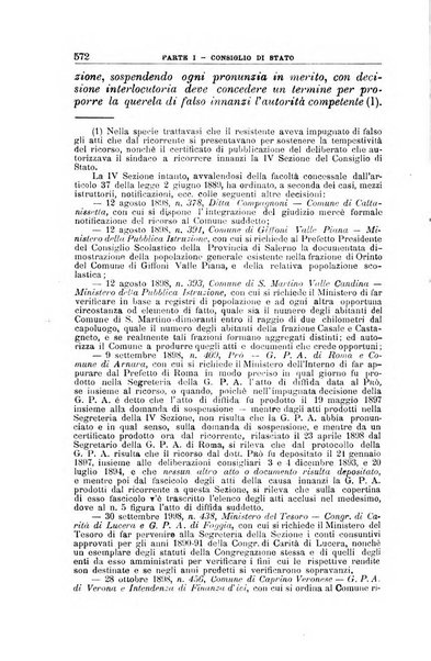 La giustizia amministrativa raccolta di decisioni e pareri del Consiglio di Stato, decisioni della Corte dei conti, sentenze della Cassazione di Roma, e decisioni delle Giunte provinciali amministrative