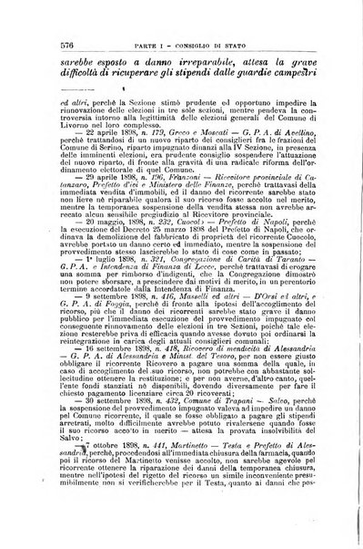 La giustizia amministrativa raccolta di decisioni e pareri del Consiglio di Stato, decisioni della Corte dei conti, sentenze della Cassazione di Roma, e decisioni delle Giunte provinciali amministrative