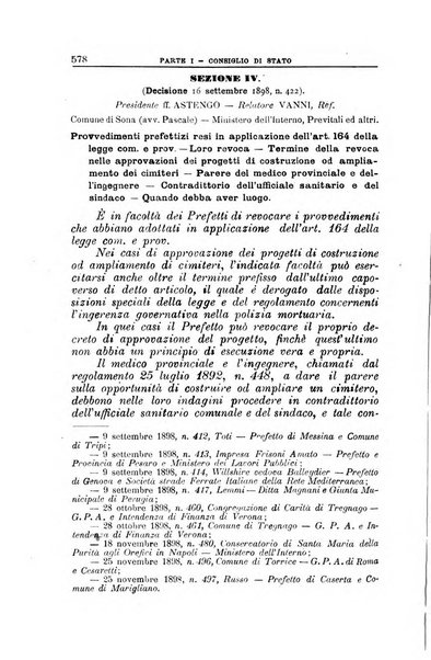 La giustizia amministrativa raccolta di decisioni e pareri del Consiglio di Stato, decisioni della Corte dei conti, sentenze della Cassazione di Roma, e decisioni delle Giunte provinciali amministrative