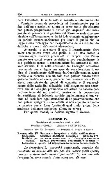 La giustizia amministrativa raccolta di decisioni e pareri del Consiglio di Stato, decisioni della Corte dei conti, sentenze della Cassazione di Roma, e decisioni delle Giunte provinciali amministrative