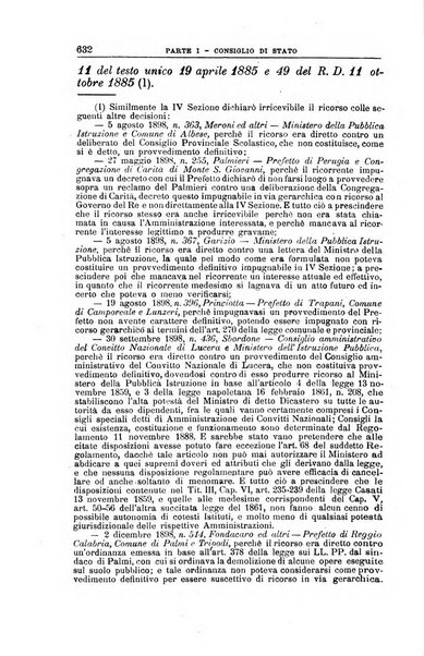 La giustizia amministrativa raccolta di decisioni e pareri del Consiglio di Stato, decisioni della Corte dei conti, sentenze della Cassazione di Roma, e decisioni delle Giunte provinciali amministrative