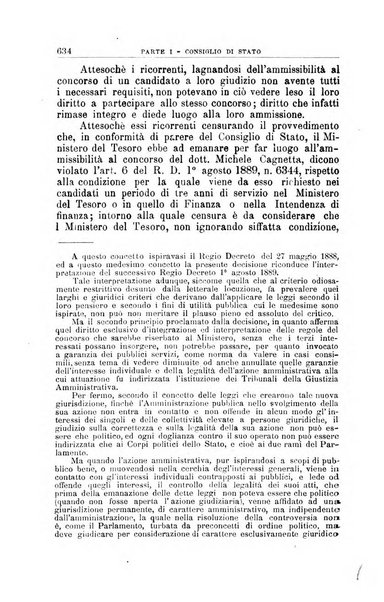 La giustizia amministrativa raccolta di decisioni e pareri del Consiglio di Stato, decisioni della Corte dei conti, sentenze della Cassazione di Roma, e decisioni delle Giunte provinciali amministrative