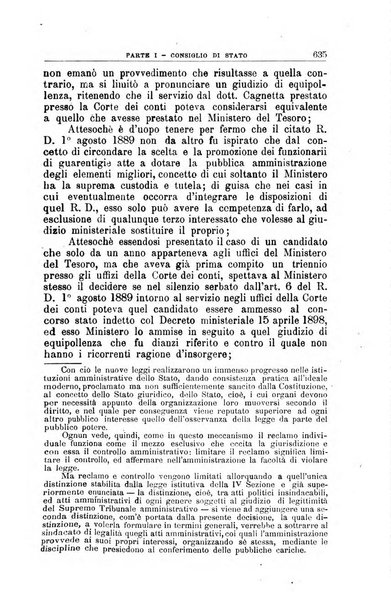 La giustizia amministrativa raccolta di decisioni e pareri del Consiglio di Stato, decisioni della Corte dei conti, sentenze della Cassazione di Roma, e decisioni delle Giunte provinciali amministrative