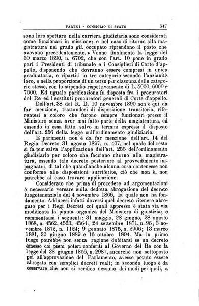 La giustizia amministrativa raccolta di decisioni e pareri del Consiglio di Stato, decisioni della Corte dei conti, sentenze della Cassazione di Roma, e decisioni delle Giunte provinciali amministrative