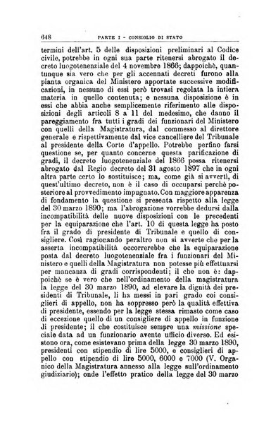 La giustizia amministrativa raccolta di decisioni e pareri del Consiglio di Stato, decisioni della Corte dei conti, sentenze della Cassazione di Roma, e decisioni delle Giunte provinciali amministrative