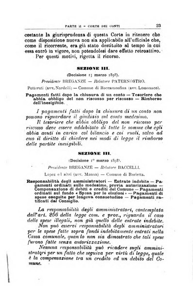 La giustizia amministrativa raccolta di decisioni e pareri del Consiglio di Stato, decisioni della Corte dei conti, sentenze della Cassazione di Roma, e decisioni delle Giunte provinciali amministrative