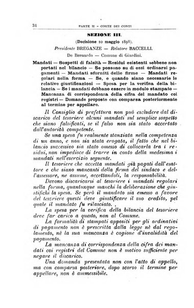 La giustizia amministrativa raccolta di decisioni e pareri del Consiglio di Stato, decisioni della Corte dei conti, sentenze della Cassazione di Roma, e decisioni delle Giunte provinciali amministrative