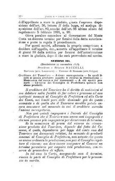 La giustizia amministrativa raccolta di decisioni e pareri del Consiglio di Stato, decisioni della Corte dei conti, sentenze della Cassazione di Roma, e decisioni delle Giunte provinciali amministrative