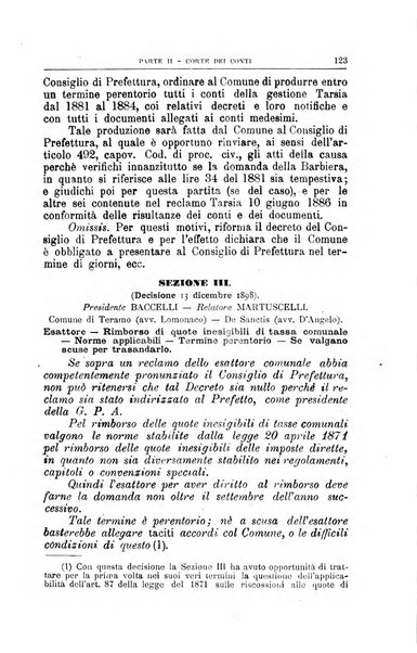 La giustizia amministrativa raccolta di decisioni e pareri del Consiglio di Stato, decisioni della Corte dei conti, sentenze della Cassazione di Roma, e decisioni delle Giunte provinciali amministrative