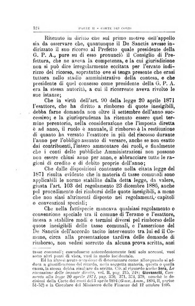 La giustizia amministrativa raccolta di decisioni e pareri del Consiglio di Stato, decisioni della Corte dei conti, sentenze della Cassazione di Roma, e decisioni delle Giunte provinciali amministrative