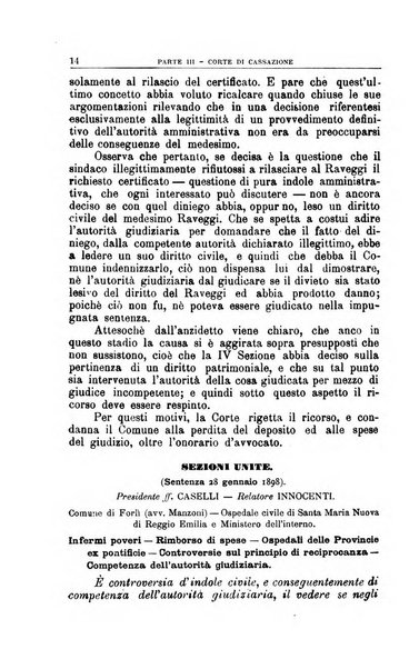 La giustizia amministrativa raccolta di decisioni e pareri del Consiglio di Stato, decisioni della Corte dei conti, sentenze della Cassazione di Roma, e decisioni delle Giunte provinciali amministrative