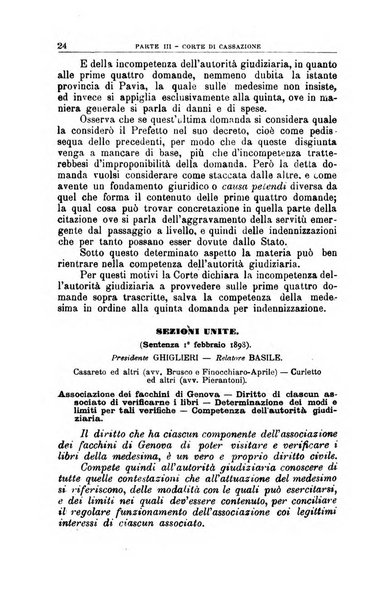 La giustizia amministrativa raccolta di decisioni e pareri del Consiglio di Stato, decisioni della Corte dei conti, sentenze della Cassazione di Roma, e decisioni delle Giunte provinciali amministrative