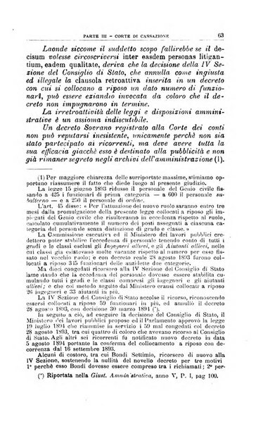 La giustizia amministrativa raccolta di decisioni e pareri del Consiglio di Stato, decisioni della Corte dei conti, sentenze della Cassazione di Roma, e decisioni delle Giunte provinciali amministrative