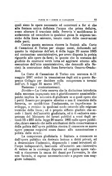 La giustizia amministrativa raccolta di decisioni e pareri del Consiglio di Stato, decisioni della Corte dei conti, sentenze della Cassazione di Roma, e decisioni delle Giunte provinciali amministrative