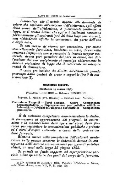 La giustizia amministrativa raccolta di decisioni e pareri del Consiglio di Stato, decisioni della Corte dei conti, sentenze della Cassazione di Roma, e decisioni delle Giunte provinciali amministrative