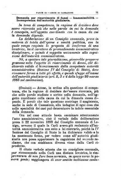 La giustizia amministrativa raccolta di decisioni e pareri del Consiglio di Stato, decisioni della Corte dei conti, sentenze della Cassazione di Roma, e decisioni delle Giunte provinciali amministrative