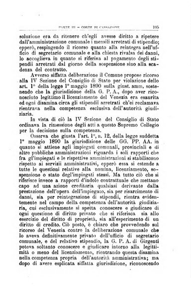 La giustizia amministrativa raccolta di decisioni e pareri del Consiglio di Stato, decisioni della Corte dei conti, sentenze della Cassazione di Roma, e decisioni delle Giunte provinciali amministrative