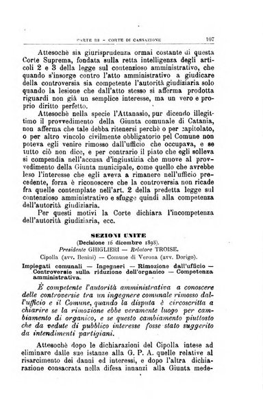 La giustizia amministrativa raccolta di decisioni e pareri del Consiglio di Stato, decisioni della Corte dei conti, sentenze della Cassazione di Roma, e decisioni delle Giunte provinciali amministrative