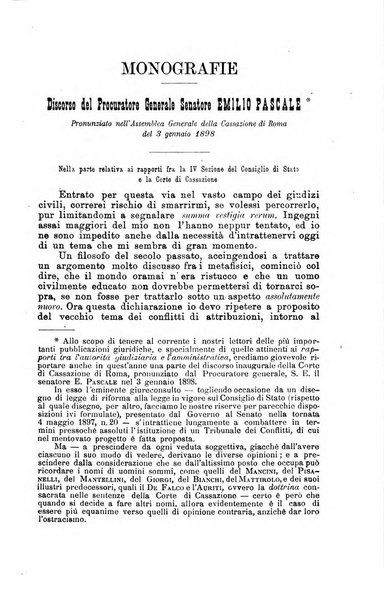 La giustizia amministrativa raccolta di decisioni e pareri del Consiglio di Stato, decisioni della Corte dei conti, sentenze della Cassazione di Roma, e decisioni delle Giunte provinciali amministrative