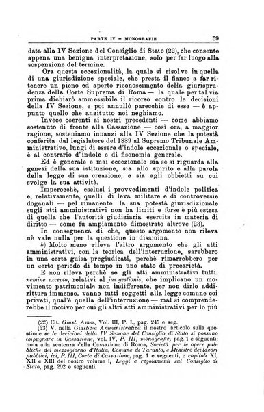 La giustizia amministrativa raccolta di decisioni e pareri del Consiglio di Stato, decisioni della Corte dei conti, sentenze della Cassazione di Roma, e decisioni delle Giunte provinciali amministrative