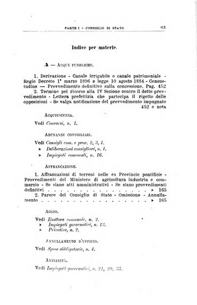 La giustizia amministrativa raccolta di decisioni e pareri del Consiglio di Stato, decisioni della Corte dei conti, sentenze della Cassazione di Roma, e decisioni delle Giunte provinciali amministrative